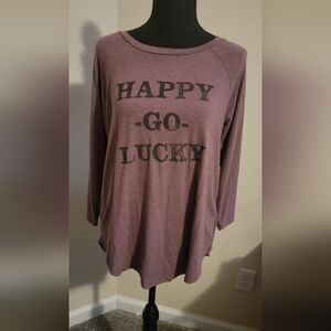 American Eagle Outfitters Long Sleeve Tee - Mauve